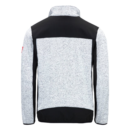 NITRAS MOTION TEX PLUS, chaqueta softshell de punto, gris claro / negro