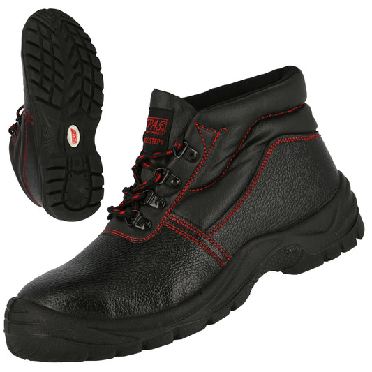 NITRAS BASIC STEP MID, Botas de seguridad S3, altura media, negro