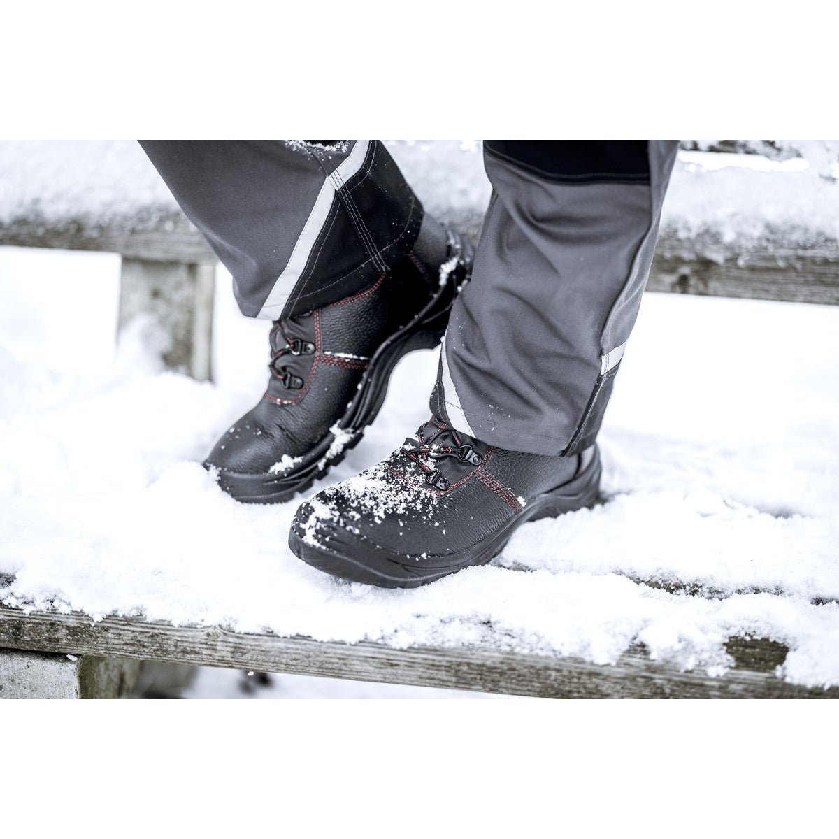 Botas de seguridad de invierno NITRAS BASIC STEP MID+ W, S3 CI, altura media, negro