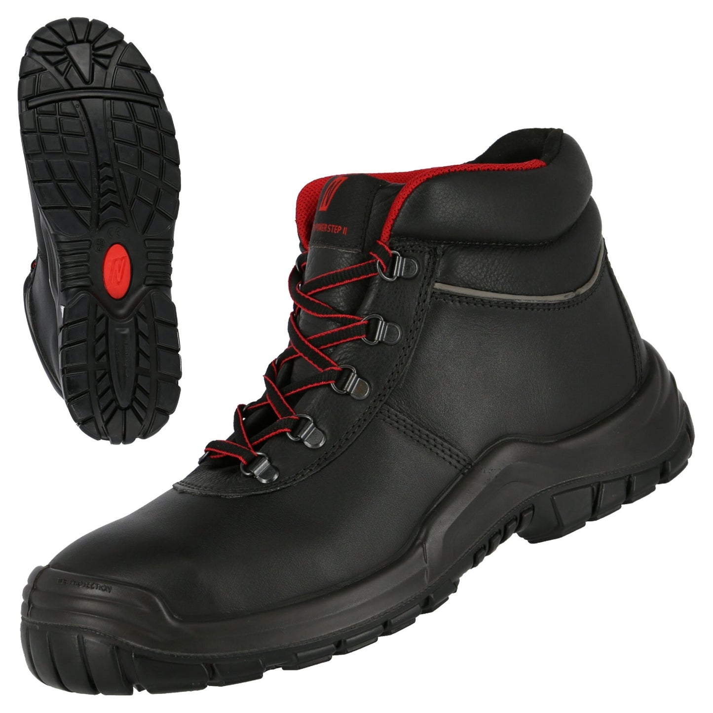 Botas de seguridad NITRAS POWER STEP MID, S3 HI HRO, altura media, negro