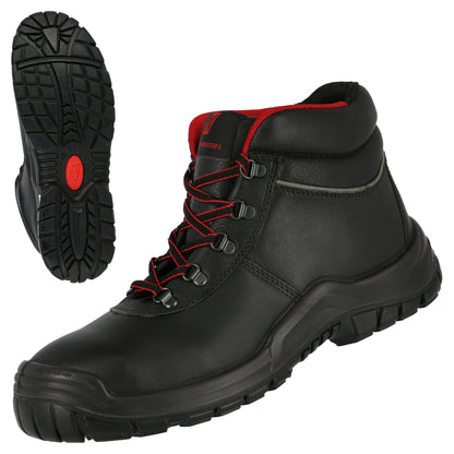 Botas de seguridad NITRAS POWER STEP MID, S3 HI HRO, altura media, negro
