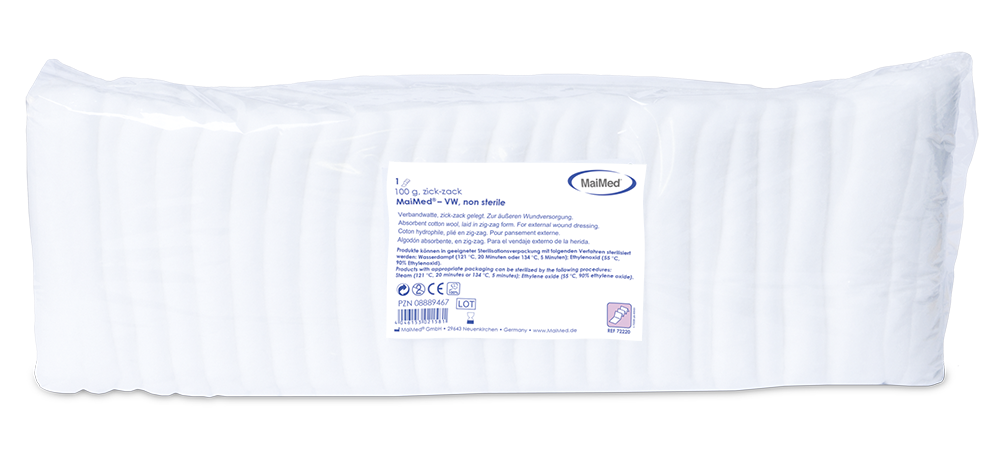MaiMed-VW sikk-sakk bandasje bomullsfoliepose