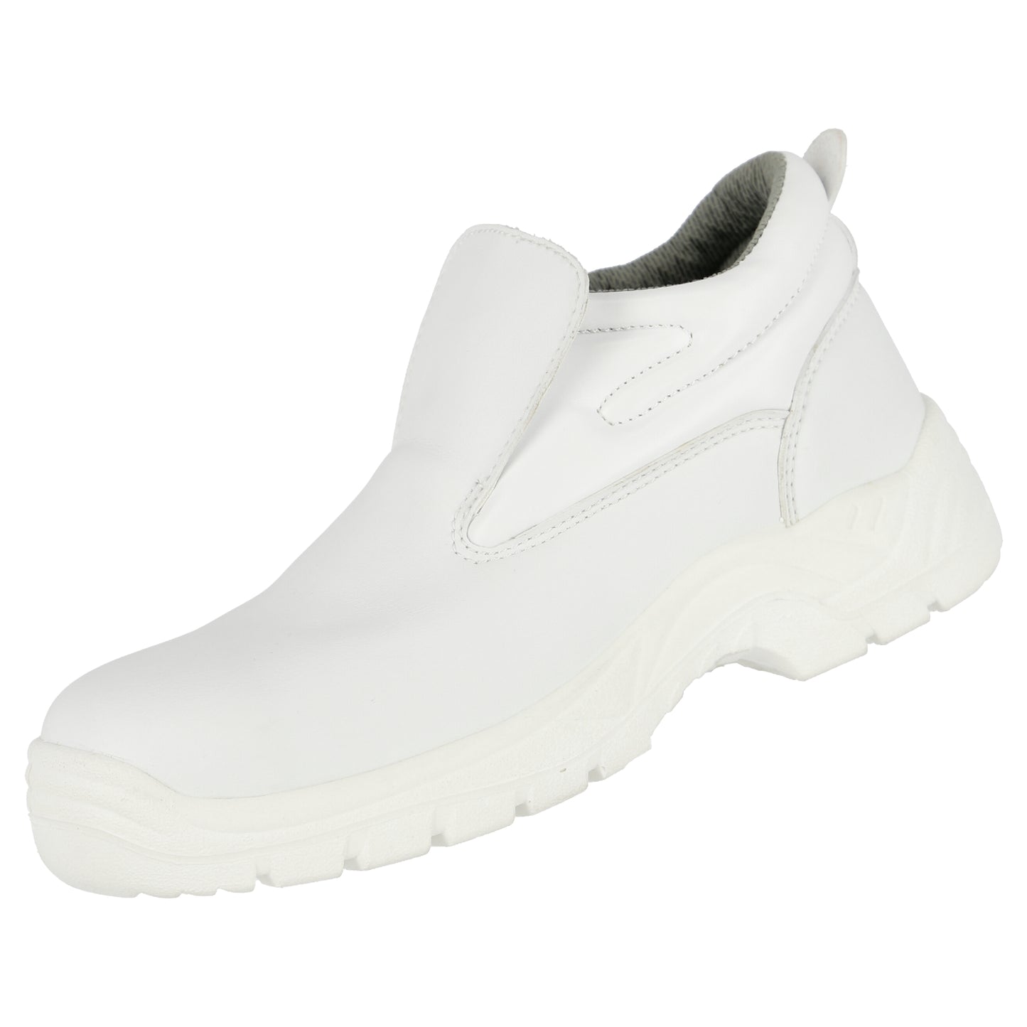 NITRAS CLEAN STEP MID SL, S2 safety slippers, white