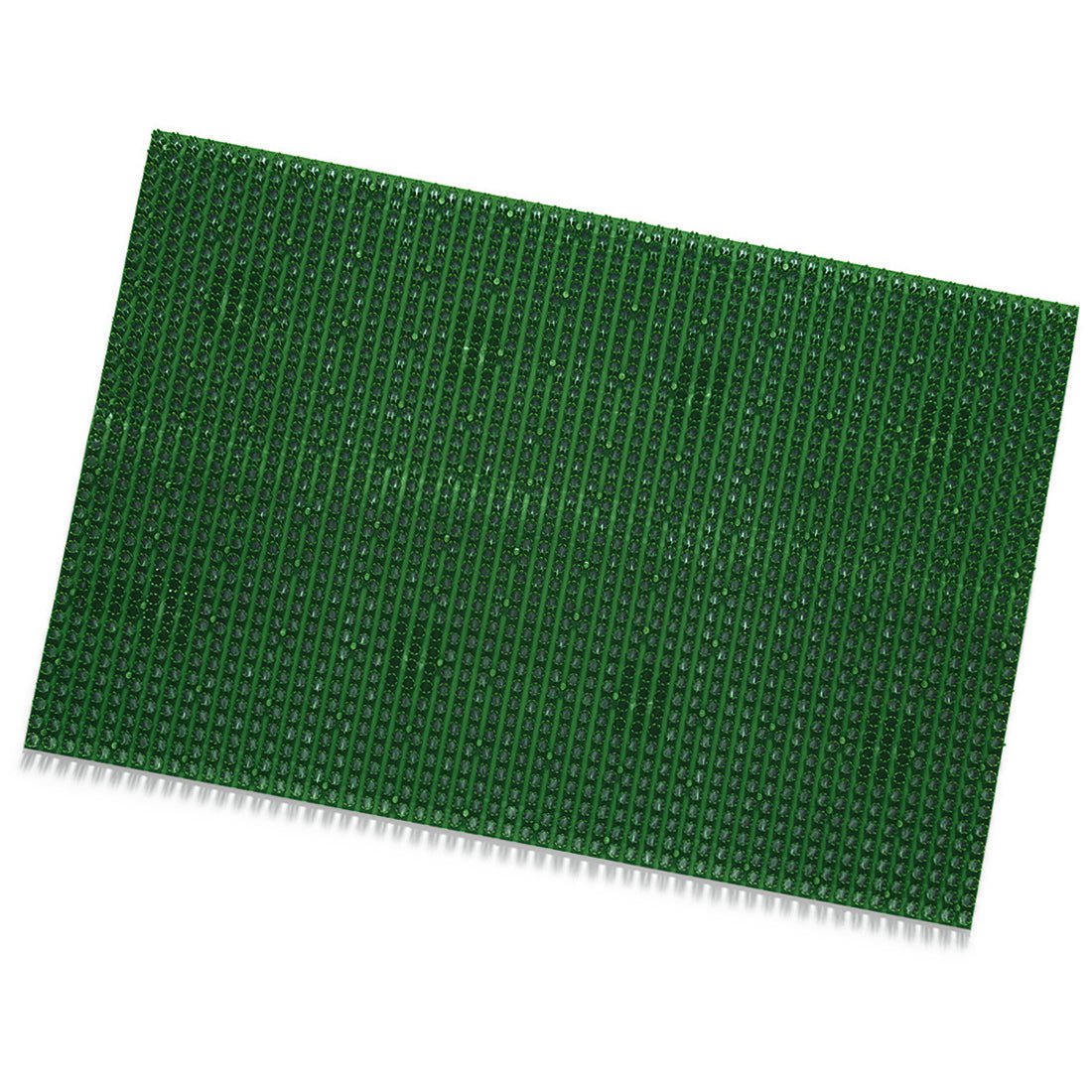 The Nölle Profi Brush All-Weather Grass Mat (60x40 cm, 1.7 cm thick) from Nölle Profi Brush Bürsten- & Pinseltechnik e.K. is a durable, green plastic mat that is ideal as a weatherproof doormat or entrance mat for the garden. Pictured on a white background.