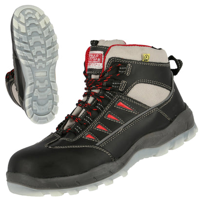 NITRAS SPORT STEP MID, Botas de seguridad S3, altura media, negro
