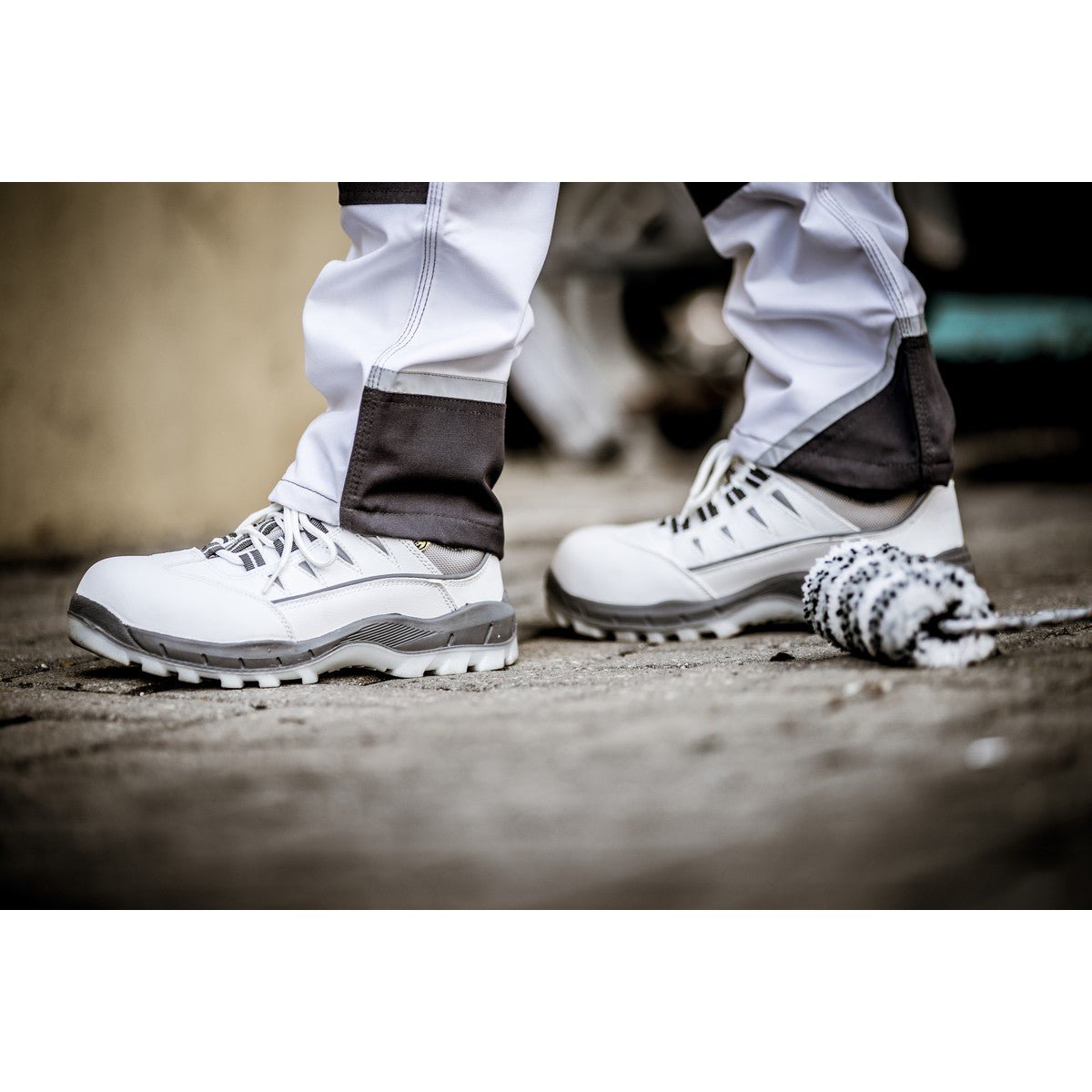 NITRAS SPORT STEP WH, calzado bajo de seguridad, blanco