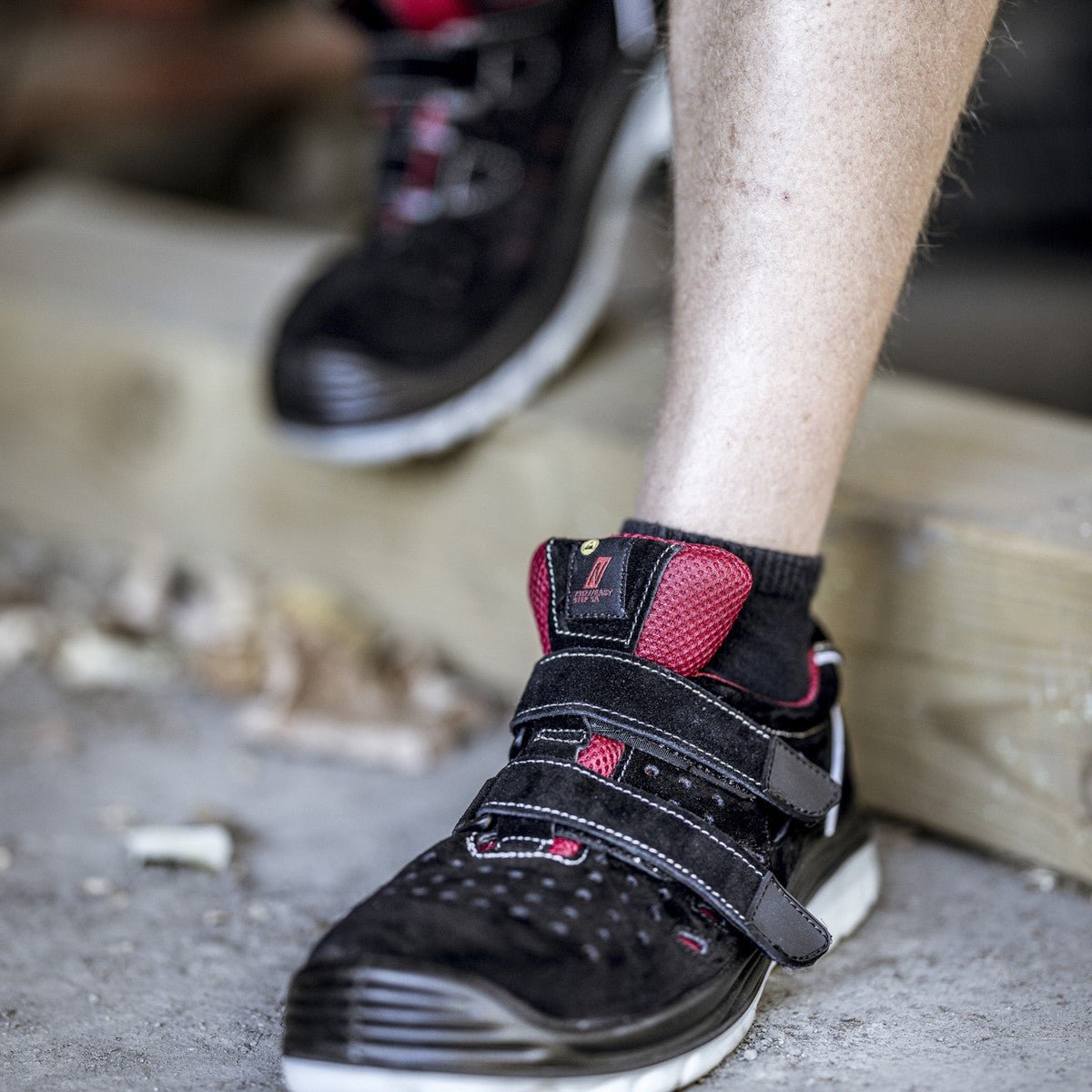 NITRAS EASY STEP SA, sandalias de seguridad S1P, negro