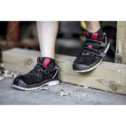 NITRAS EASY STEP SA, sandalias de seguridad S1P, negro