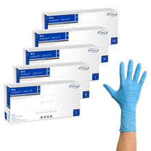 MaiMed-guantes protectores de nitrilo azul, no estériles, sin polvo, grosor 8mil, 50 unidades/caja