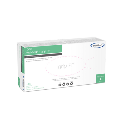 MaiMed-grip PF, guantes de exploración de látex no estériles y sin polvo