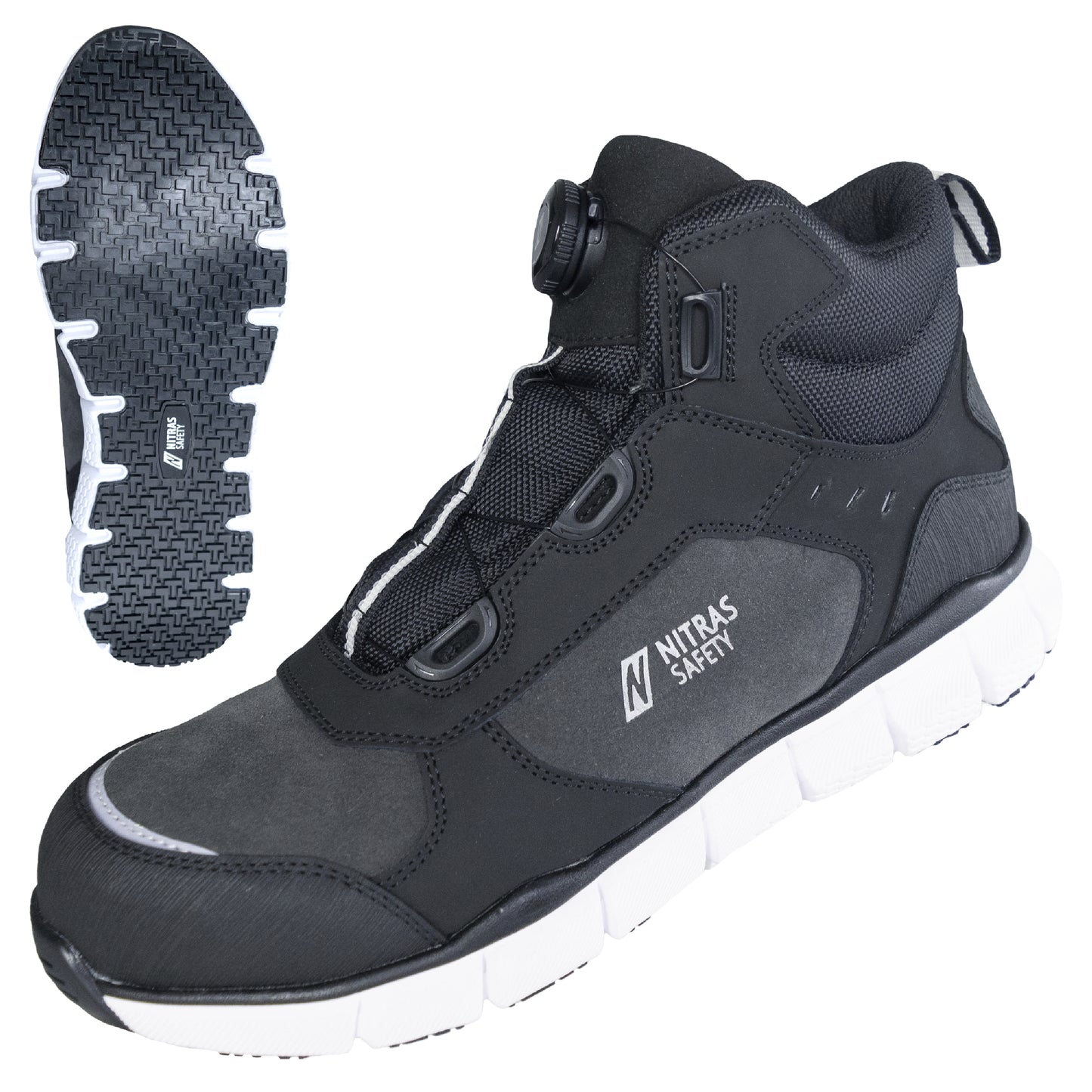 NITRAS SONIC STEP MID FIT, S3S FO HRO SC SR, botas de seguridad, altura media