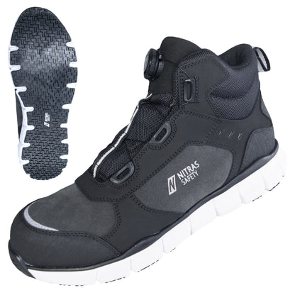 NITRAS SONIC STEP MID FIT, S3S FO HRO SC SR, botas de seguridad, altura media