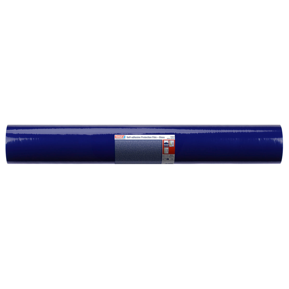 Lámina protectora autoadhesiva tesa Professional 74921 – Para cristal, azul, 100 m x 750 mm