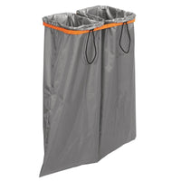 La bolsa de lavado TASKI grande (36 l) de Diversey Deutschland GmbH & Co. OHG cuenta con dos compartimentos, un borde de color naranja y cuatro asas negras, lo que la hace ideal para el personal de limpieza profesional. Requiere el soporte para cajas de paños 7517270 o 7517371. Paquete: 1 unidad.