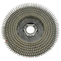 A close-up of the Standard Scrub Brush (38 cm) for the swingo XP R from Diversey Deutschland GmbH & Co. OHG, featuring densely packed bristles arranged in concentric circles, ideal for efficient hard-floor cleaning. Package: 1 piece.