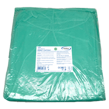 MaiMed-Coat Protect, beskyttelseskjole laget av fleece, grønne ikke-sterile, elastiske mansjetter, lengde 120 cm, 10 stk | Pakke (10 stk)