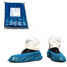 MaiMed-Cover PE shoe covers Disposable shoe covers made of PE, blue, 100 pieces/pack. | Pack (100 pieces)