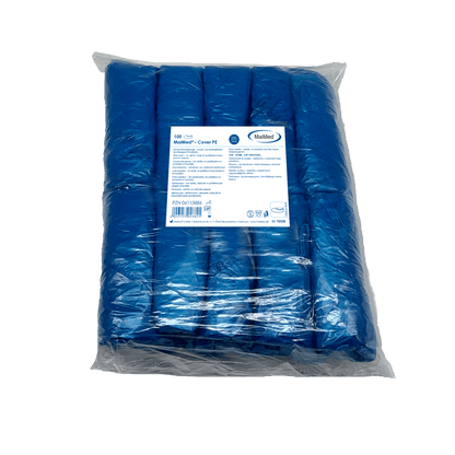 MaiMed-Cover PE shoe covers Disposable shoe covers made of PE, blue, 100 pieces/pack. | Pack (100 pieces)