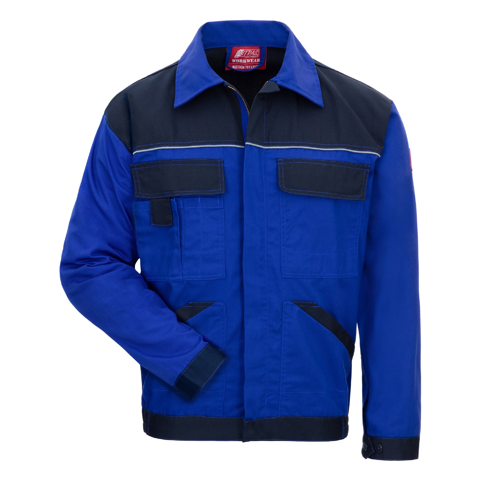 NITRAS MOTION TEX LIGHT, work jacket, royal blue / navy blue – Altruan