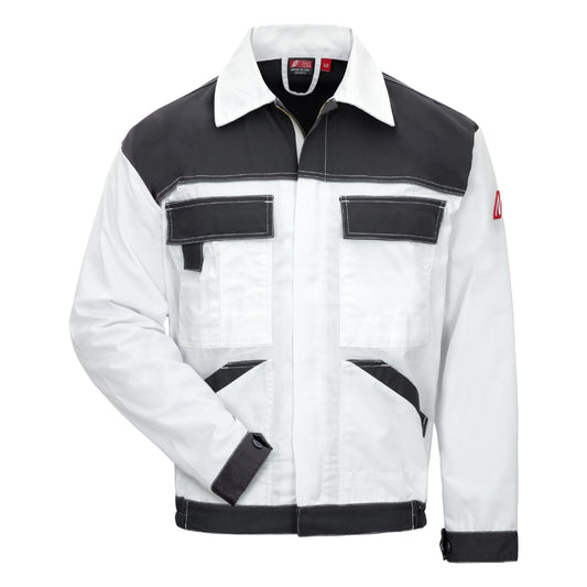 NITRAS MOTION TEX LIGHT, work jacket, white / gray