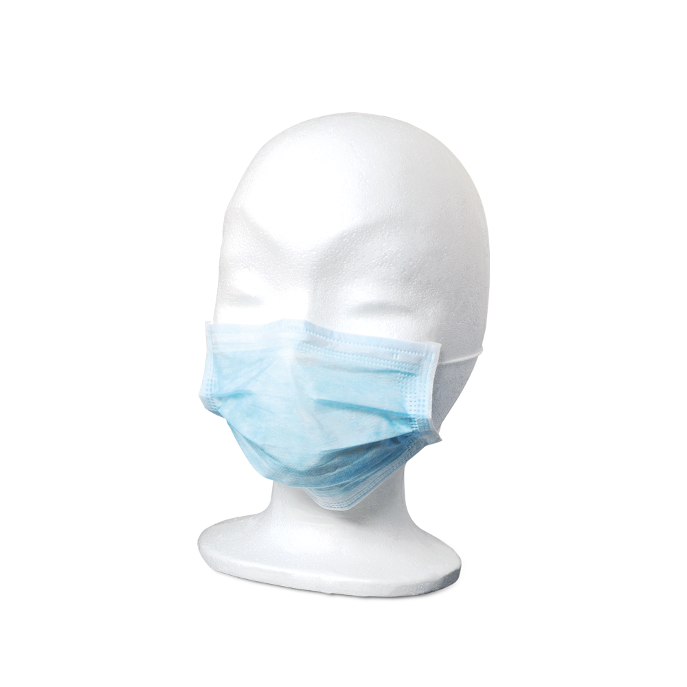 MaiMed-FM C plus., mask, unst. with rubber surgical mask, non-sterile, 3-ply, blue, 50 pcs./box | Box (50 pieces)