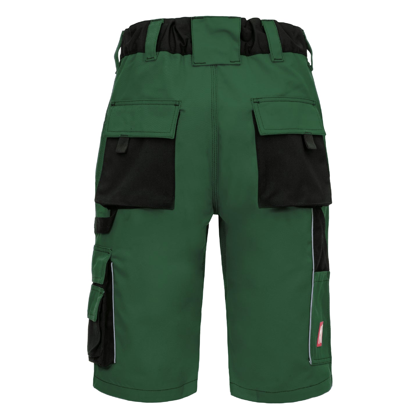 NITRAS MOTION TEX PLUS, work trousers, short, green / black