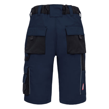 NITRAS MOTION TEX PLUS, work trousers, short, navy blue / black