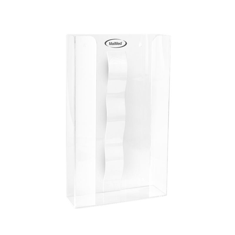 MaiMed wall holder for glove boxes with spring made of acrylic - dimensions: 246x81x410mm - set of 3 | Pack (1 piece)