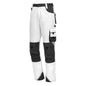 NITRAS MOTION TEX PLUS, work trousers, long, white / gray
