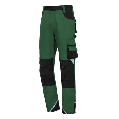 NITRAS MOTION TEX PLUS, work trousers, long, green / black