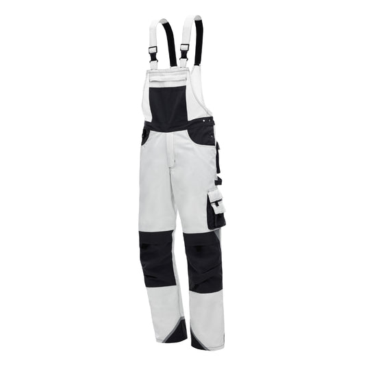 NITRAS MOTION TEX PLUS, dungarees, white / gray
