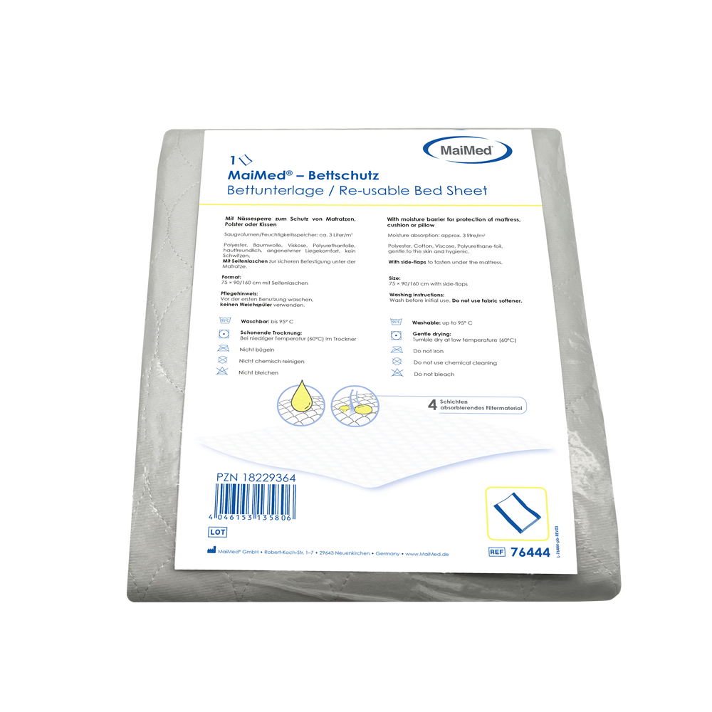 Protector de cama MaiMed / protector de cama, lavable