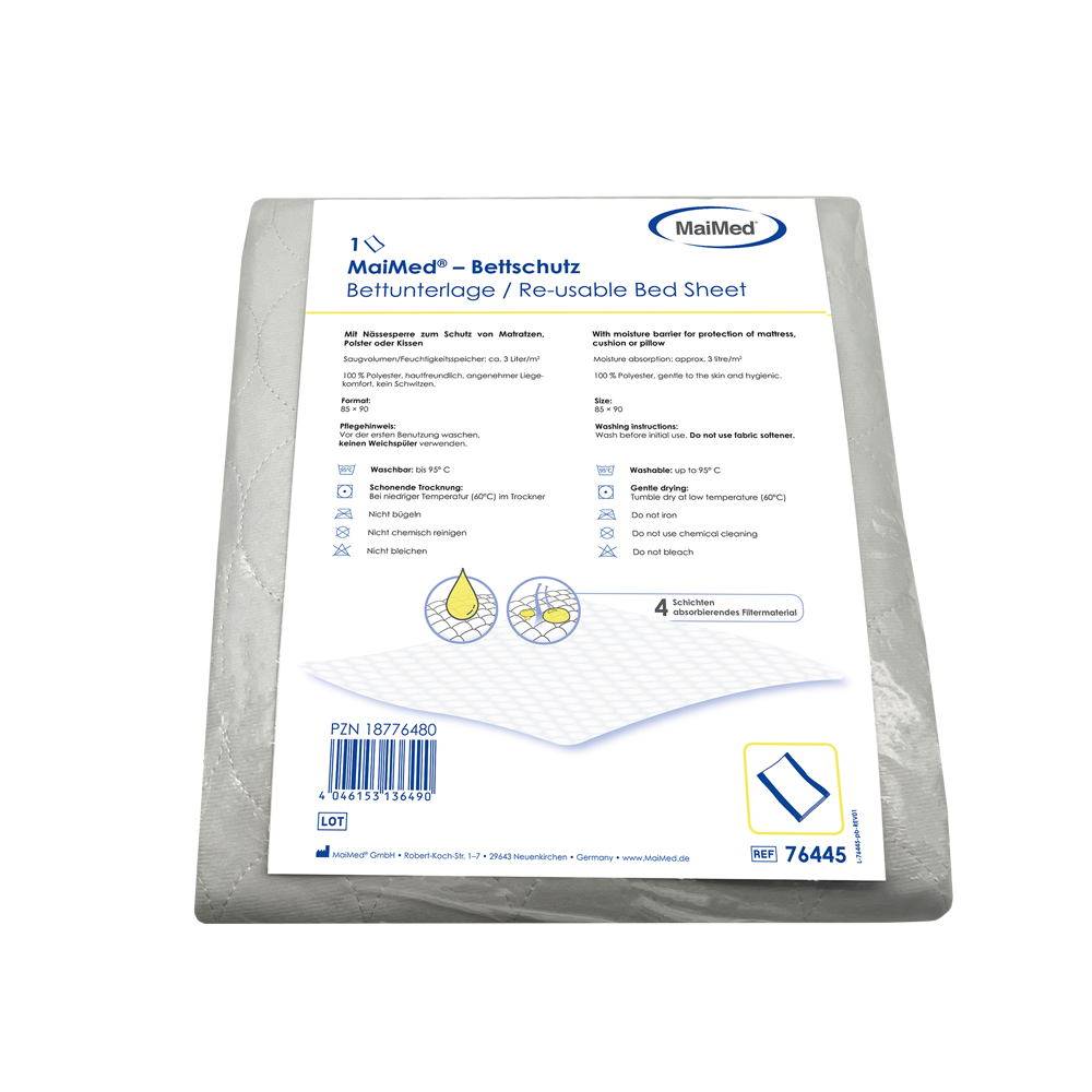 Protector de cama MaiMed / protector de cama, lavable