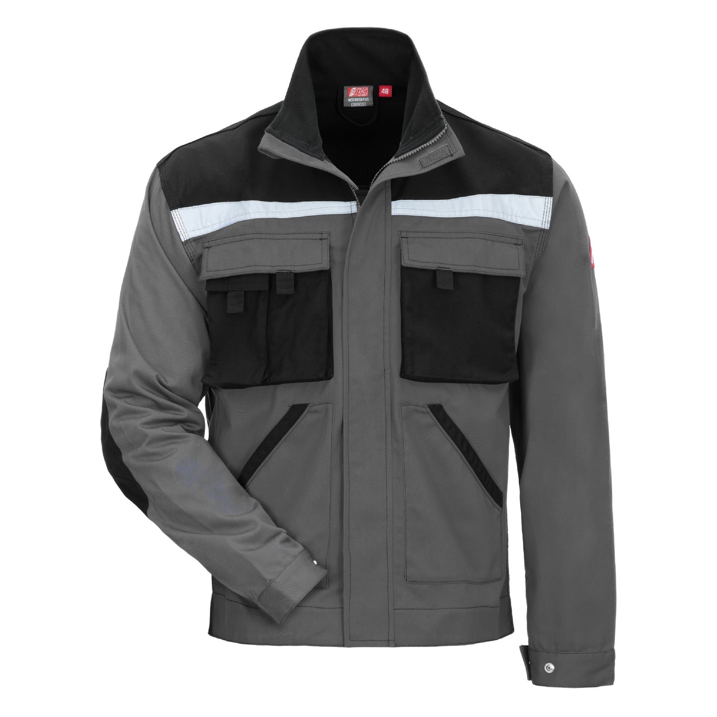 NITRAS MOTION TEX PLUS, chaqueta de trabajo, gris / negro