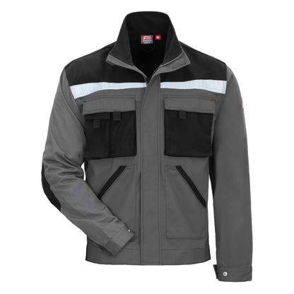 NITRAS MOTION TEX PLUS, chaqueta de trabajo, gris / negro