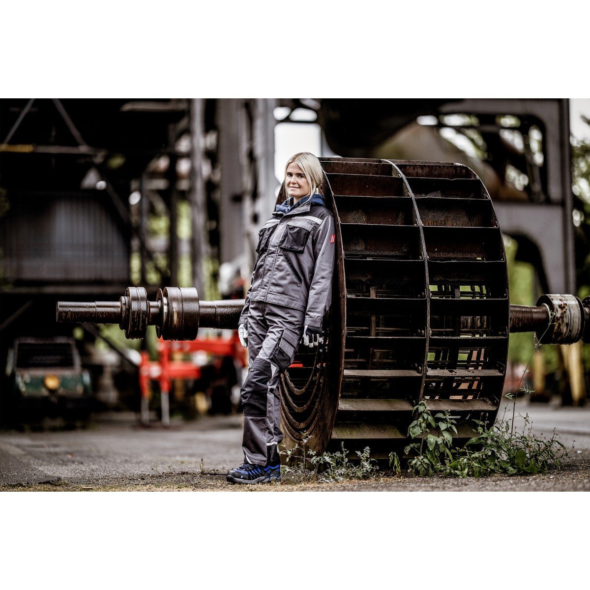 NITRAS MOTION TEX PLUS, chaqueta de trabajo, gris / negro