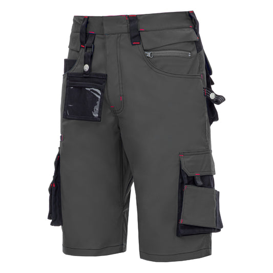 NITRAS MOTION TEX PRO FX, work trousers, short, gray / black