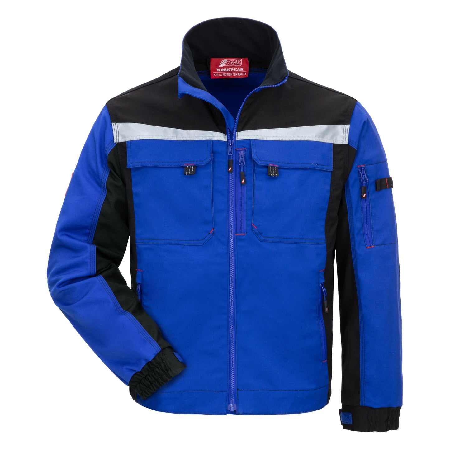 NITRAS MOTION TEX PRO FX, chaqueta de trabajo, azul real / negro