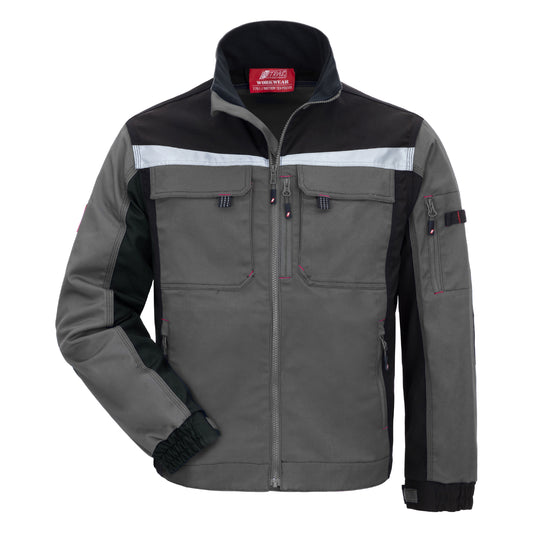 NITRAS MOTION TEX PRO FX, chaqueta de trabajo, gris / negro