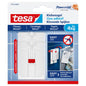 Clavo adhesivo ajustable de tesa para azulejos y metal, blanco, hasta 4 kg