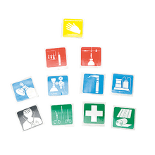 Serie de pictogramas 1: Medicina de urgencias - K 33 x 33 mm