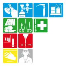 Serie de pictogramas 1: Medicina de urgencias - G 80 x 80 mm