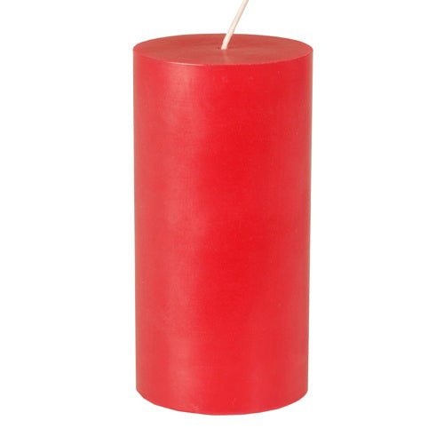 The PAPSTAR pillar candle Ø 70 mm, 150 mm made of 100% stearin, fully colored by PAPSTAR GmbH stands upright with a white wick against a plain white background.