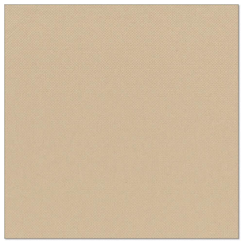 En lysebeige, kvadratisk serviett fra PAPSTAR GmbH, "ROYAL Collection" (20 servietter, 1/4-fals, 40x40 cm), viser et diskret gittermønster og rene premium tissue-kanter foran en enkel bakgrunn.
