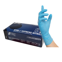 NITRAS SUPREME NITRILE, guantes desechables de nitrilo, azul