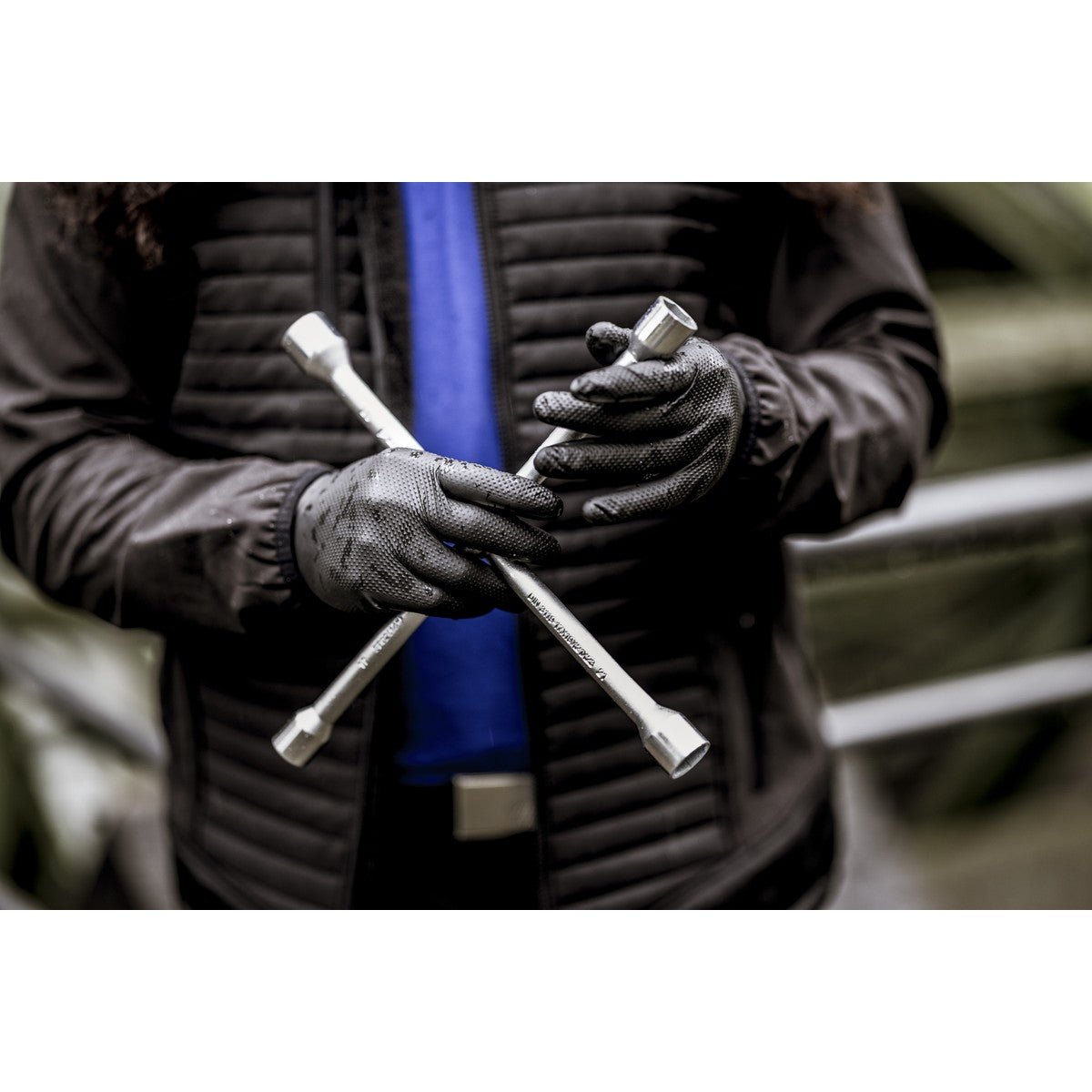 NITRAS TOUGH GRIP LIGHT, guantes desechables de nitrilo, negros