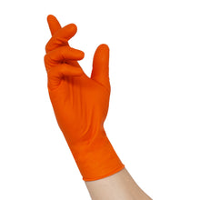 NITRAS TOUGH GRIP N, guantes desechables de nitrilo, naranja