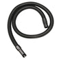 The suction hose bora/vento 2m from Diversey is made of robust, black material with durable Bora/Vento connections, spirally wrapped on a white background and shows its corrugated sides. Package: 1 piece.