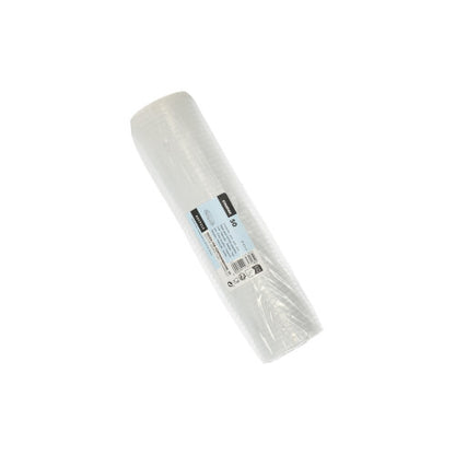 Vor einem weißen Hintergrund wird eine Rolle Starpak 50 Deckel für Portionsbecher, PP rund Ø 4,6 cm transparent (Folie, 50 Stück) mit einem blau-weißen Etikett in der Mitte präsentiert.