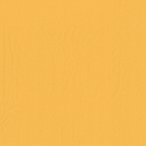 Die 50 Servietten im 2-lagigen 1/4-Falz (40 x 40 cm) der PAPSTAR GmbH sind einfarbig gelbe Servietten mit dezent strukturiertem Rand und Mittelteil, wodurch an den Rändern ein leichter Schattierungsunterschied entsteht.